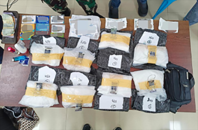 Penampakan sebagian barang bukti yang berhasil diamankan/Foto: mediacenter.riau